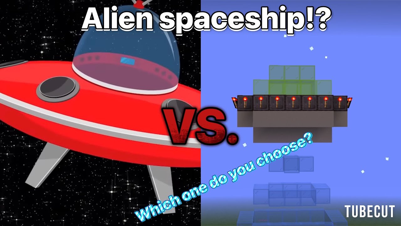 how to make a alien spaceship in Minecraft - YouTube