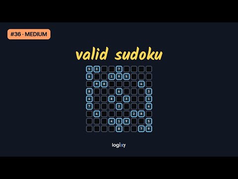 Valid Sudoku — LeetCode #36 (Medium) — Python | Logixy