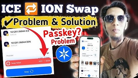 ICE To ION Swap Failed Solution | ICE To ION Bridge | ION Listing Update | Online+ Passkey Problem