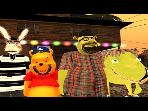 las aventuras de SHREK BUCHON PARTE #3 en gta san andreas loquendo