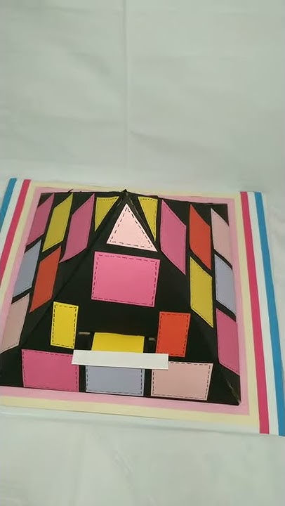 How To Make 3D Pyramid Photo Box | Pyramid Craft Ideas | EASY DIY PAPER ...