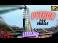 Python Efteling FRONT ROW #pov – Atemberaubende Onride‑Action! | Rollercoaster Experience #efteling