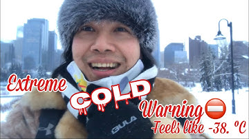 Polar Vortex-Temperature Goes Down To Minus 38 degrees Celsius In Calgary, Alberta | Canada 🇨🇦 🍁