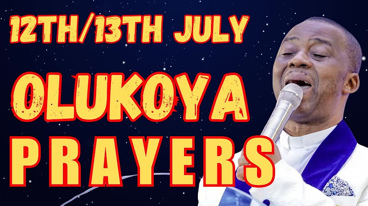 13TH JULY, 2025 - ALL NIGHT BREAKTHROUGH MFM MIDNIGHT OLUKOYA PRAYERS FOR DELIVERANCE #mfm