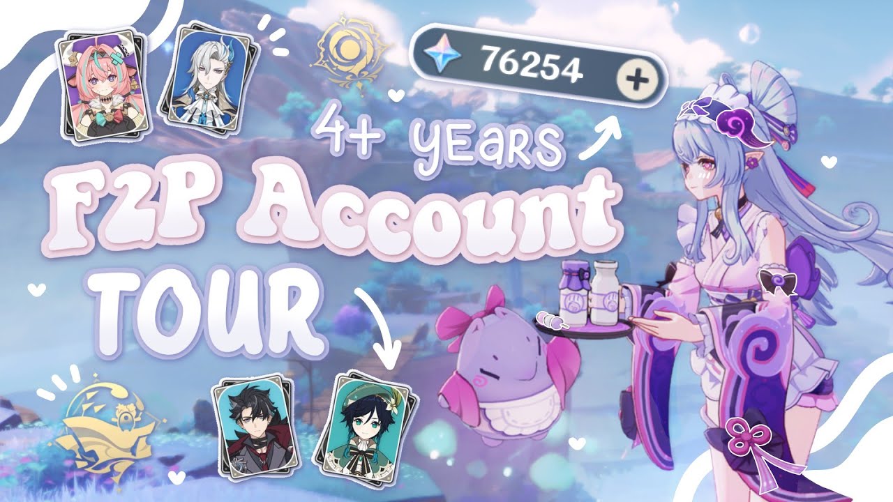 Full F2P Genshin Account Tour! Builds + Stats﹒೨୧ | Genshin Impact