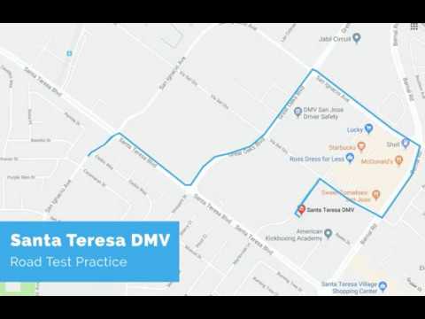dmv route test santa teresa road