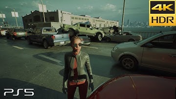 PS5 The Matrix Awakens An Unreal Engine 5 Experience Cars crash Gameplay 4K HDR (Матрица)
