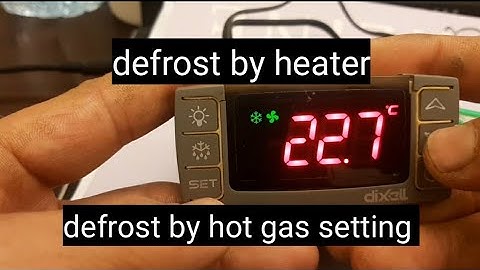 defrost by hot gas setting