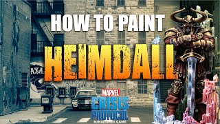 How to Paint Heimdall from Marvel Crisis Protocol