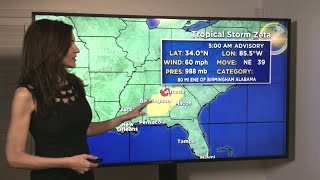 Tracking Tropical Storm Zeta 10/29 6AM
