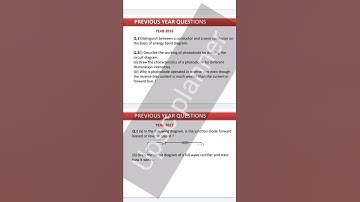 Semiconductor electronics PYQ 2016 to 2020 important for Term 2 exam CBSE 12th Physics