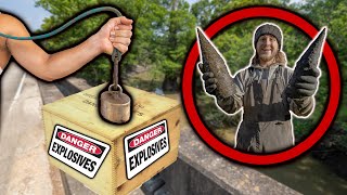 We Found US Military Explosives Magnet Fishing