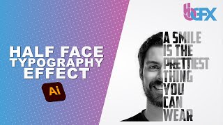 How to create a Half face Typography | Text Portrait | Adobe Illustrator 2021