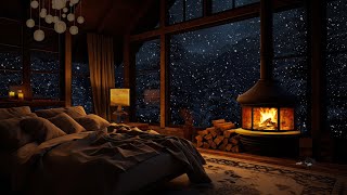 Relax with Snowstorms and Fireplace Sounds | Journey in the Bedroom, Enter Beautiful Dreams