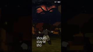 should i stay or should i go? 🔪🩸 #strangerthings #shorts