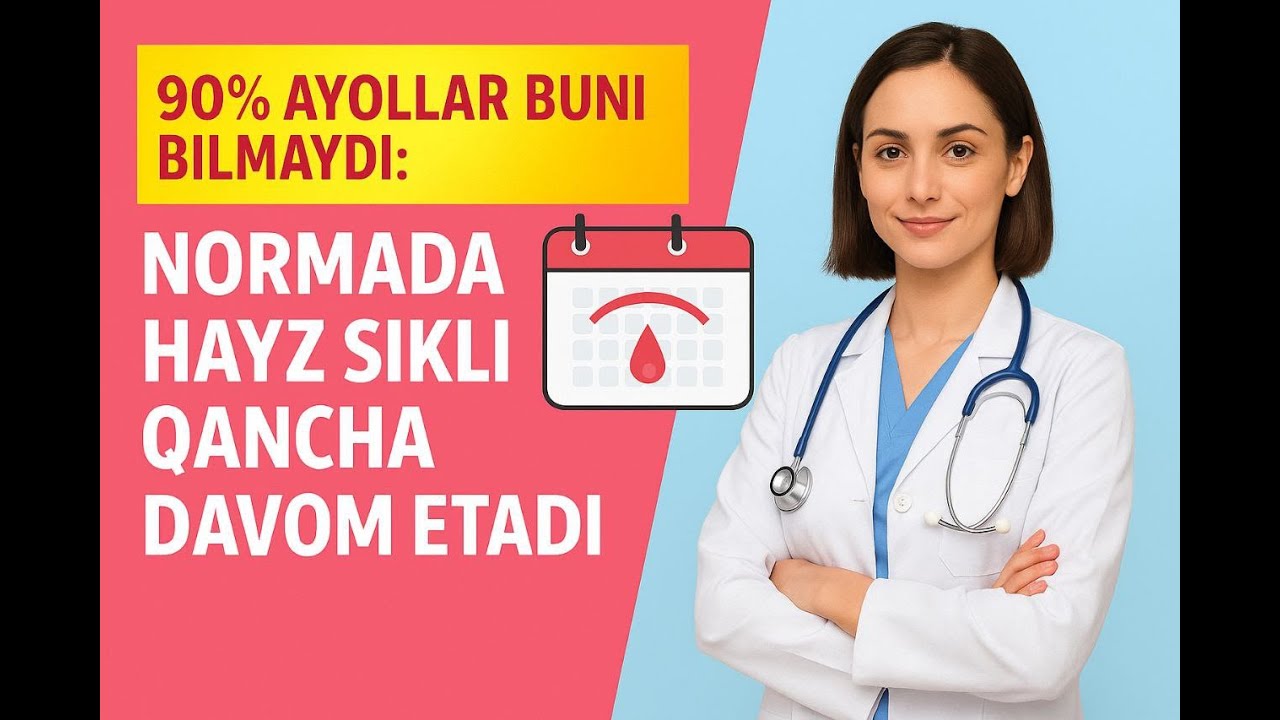 90% AYOLLAR BUNI BILMAYDI! NORMAL HAYZ NECHA KUN KELADI? #ginekologiyatashkent  #ayollaruchun