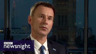Is the NHS in crisis? Interview with Health Secretary Jeremy Hunt - BBC Newsnight