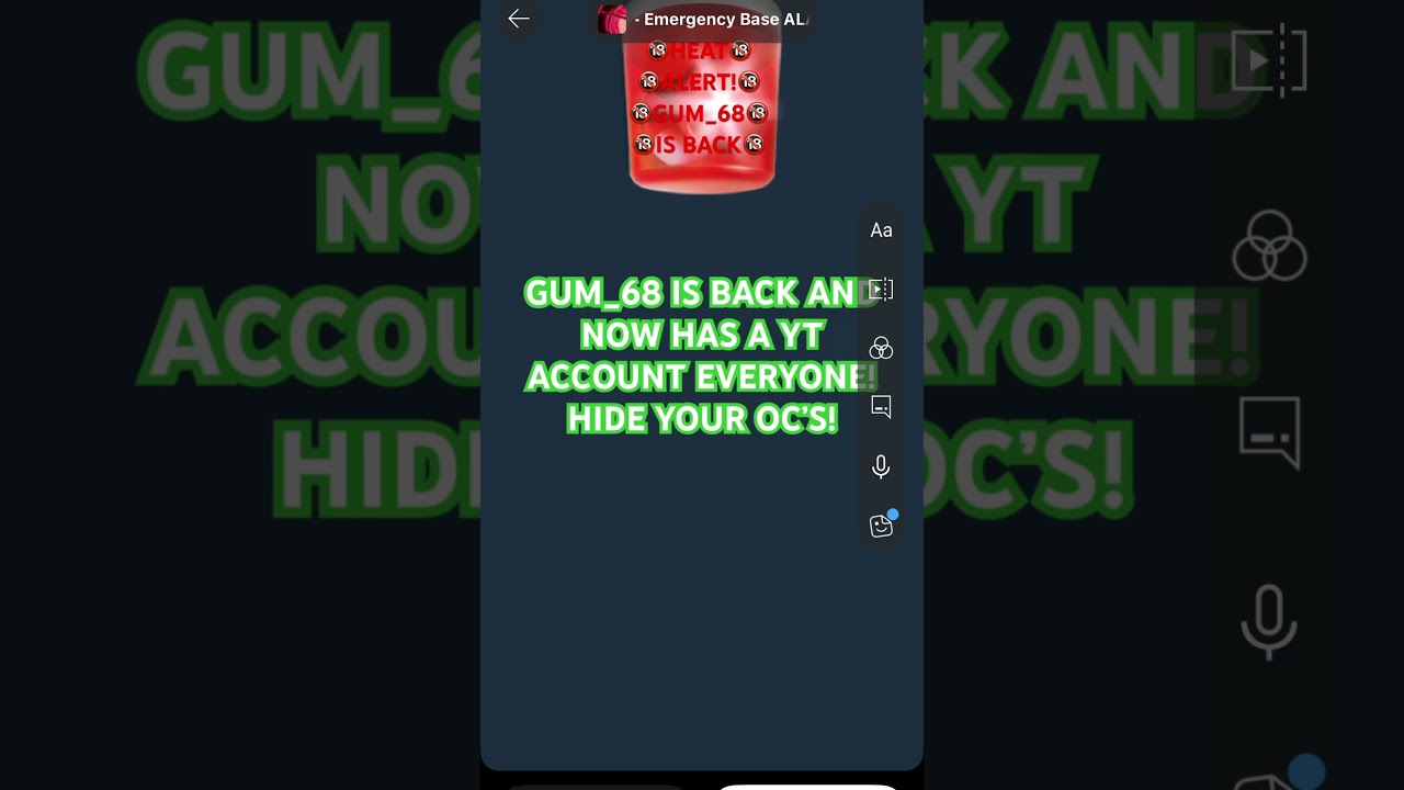 (READ DISC) GUM_68 IS BACK! EVERYONE, HIDE YOUR OCS! 