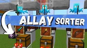 Allay Item Sorter Tutorial | Minecraft Bedrock 1.19+