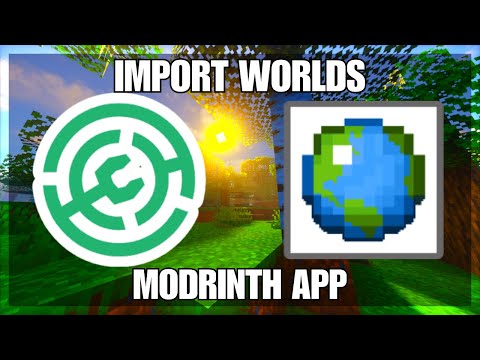 How To Import Worlds On Modrinth App For Minecraft 1.21.7