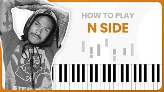 Miniatura de vídeo de "How To Play N Side By Steve Lacy On Piano - Piano Tutorial (Free Tutorial)"