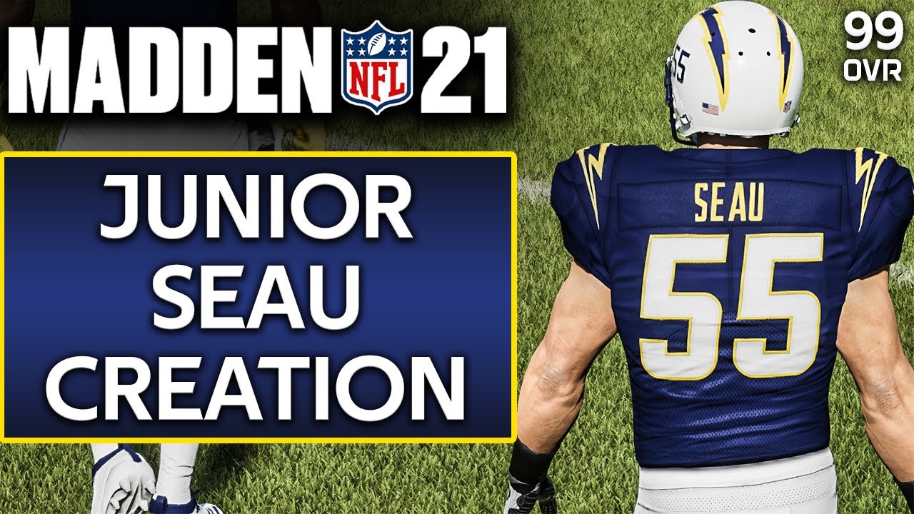 How to make / create LB Junior Seau Madden 21 Chargers Dolphins Patriots PS4 | Xbox 1 | PC