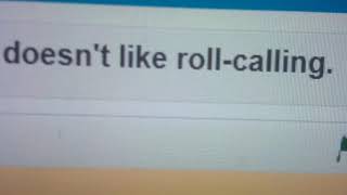 Numberblock 0 Doesn't like roll-calling.