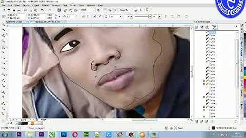 TUTORIAL PEMULA membuat Karikatur Keren dengan coreldraw