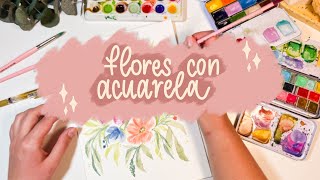 TUTORIAL ACUARELA ✿ Flores con acuarela ✿ Estrenamos curso Online de Acuarela floral