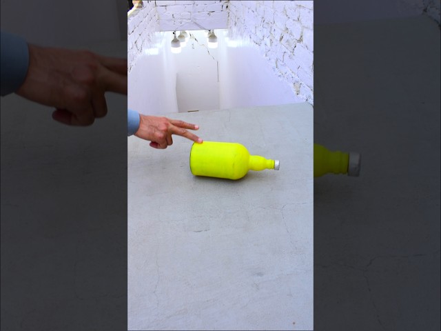 Yellow glass bottle!