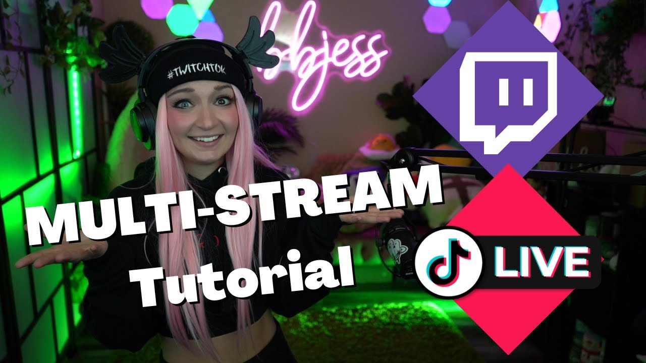 MULTI STREAM TUTORIAL (stream to twitch & tiktok at the same time ...