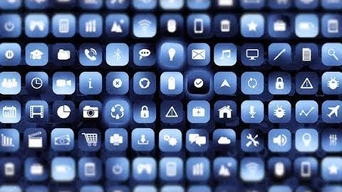 Mobile Apps Icon Data Digital Technology Background | Videohive Project Templates