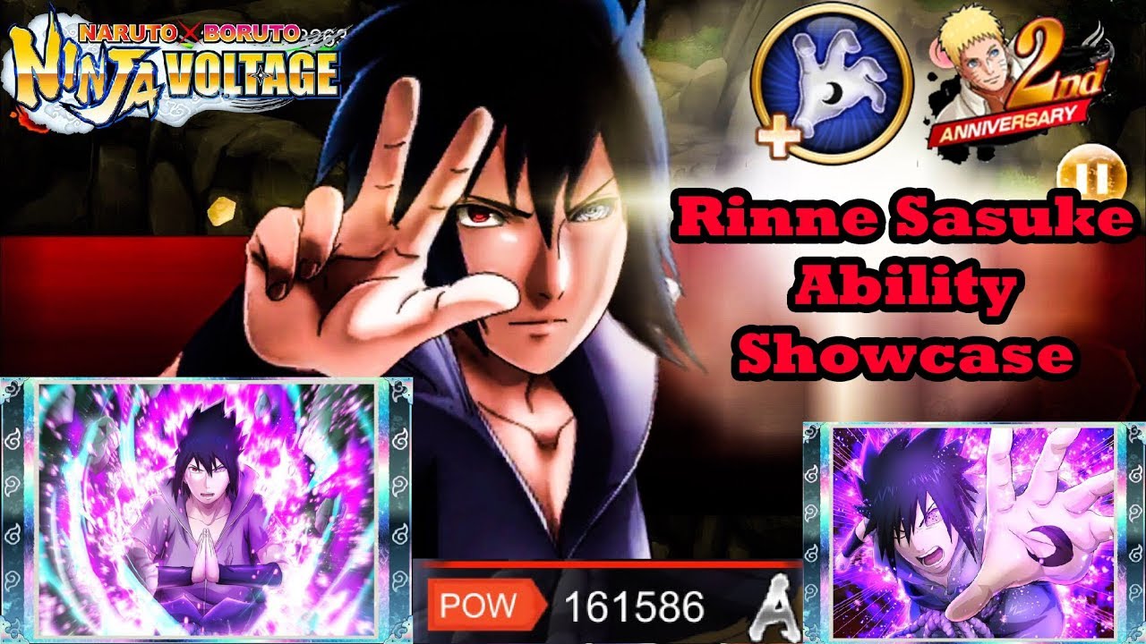Rinnegan Sasuke Ability Showcase Naruto X Boruto Ninja Voltage