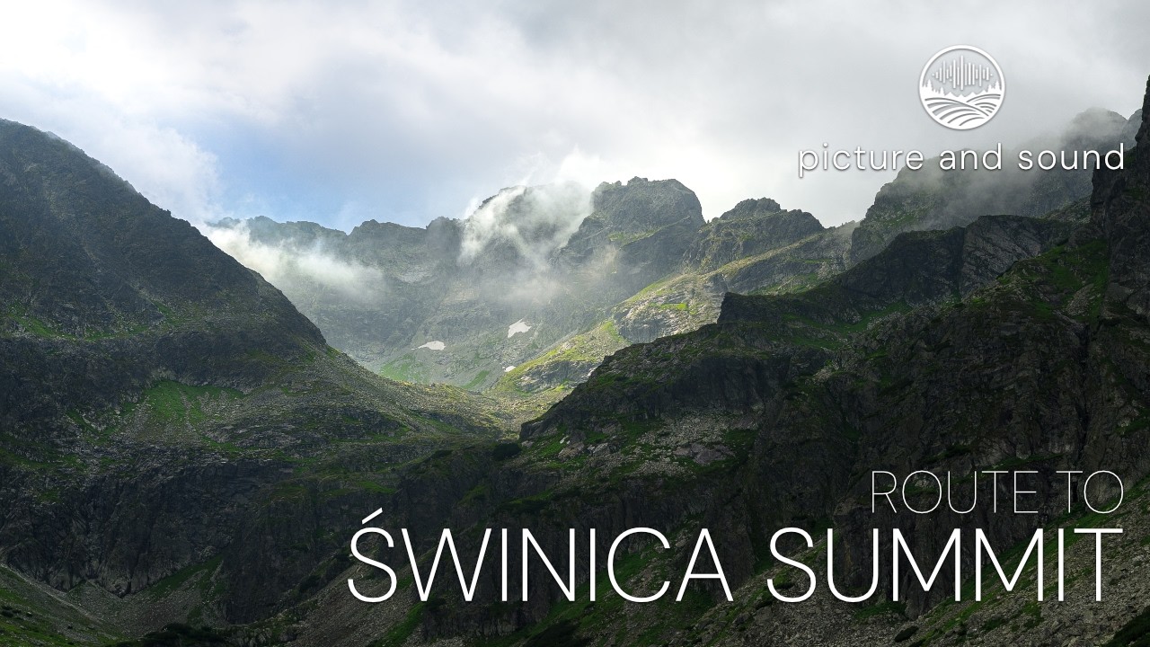 Świnica Summit  -  most beautiful views in Tatras Mountains - Tatry. Epic landscapes in 4K.