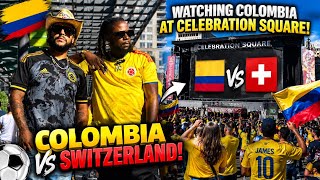 I Watched Colombia vs Switzerland at Celebration Square 🇨🇴🇨🇭