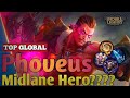 MIDLANE HERO?? Build Top 1 Global phoveus ~ Mobile Legends