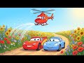 They Turned an Empty Road Into a FLOWER PARADISE 🌼🌈🚗 | Cars Toons 2D Animation