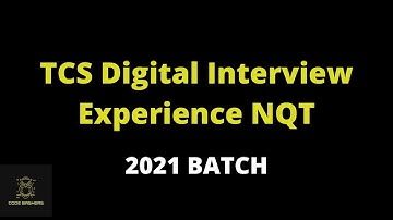 TCS NQT Digital interview experience | Tcs digital interview experience | 2021 batch