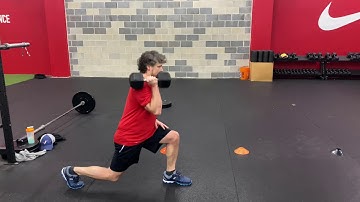 Front Rack Offset Reverse Lunge