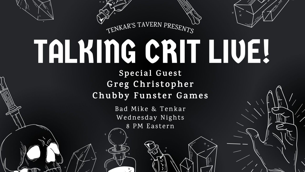 Talking Crit Live! w/ Special Guest Greg Christopher - Tonight @ 8 PM ...