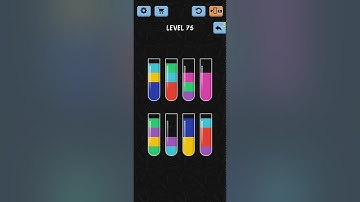 Water Color Sort Level 75 Walkthrough Solution iOS/Android