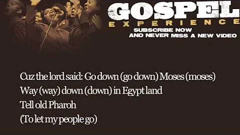 Louis Armstrong - Go Down Moses (Lyrics)