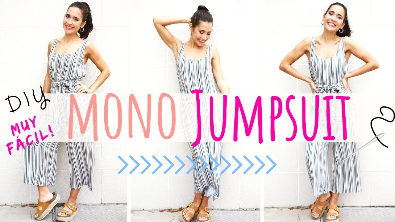 Tutorial de costura MONO o JUMPSUIT DIY, fácil y sin patrones!