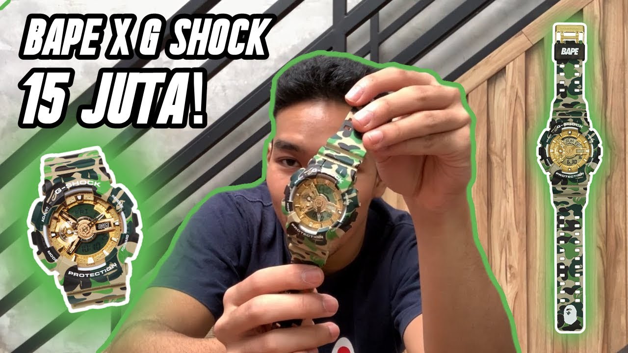 A Bathing Ape® x G-Shock 'GA-110APE' Watch Quick Look - YouTube