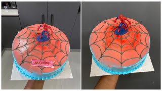 Spider man cake decoration | Cake decoration videos | Spiderman cake decoration #spiderman #cake by Piyas Kitchen 339 views 2 months ago 4 minutes, 47 seconds