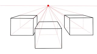 Como Desenhar Cubos com Um Ponto de Fuga