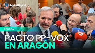 PP y Vox pactan una coalición de Gobierno en Aragón
