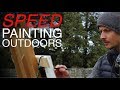 Speed Painting Outdoors | En Plein Air - Improving Brushwork and Colour Mixing