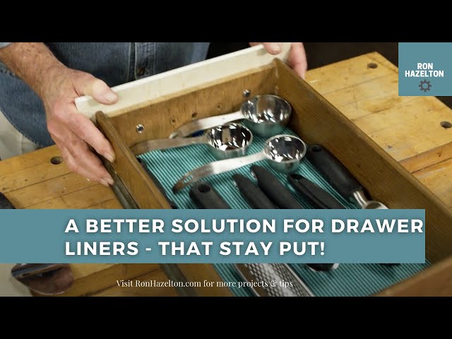 A Better Solution For DIY Drawer Liners that Stay Put & Keep Loose Items  From Shifting 