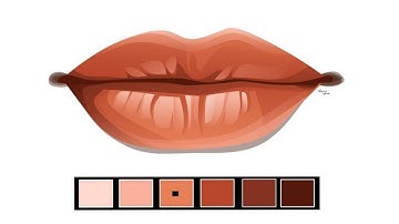 How to draw lips | Adobe illustrator
